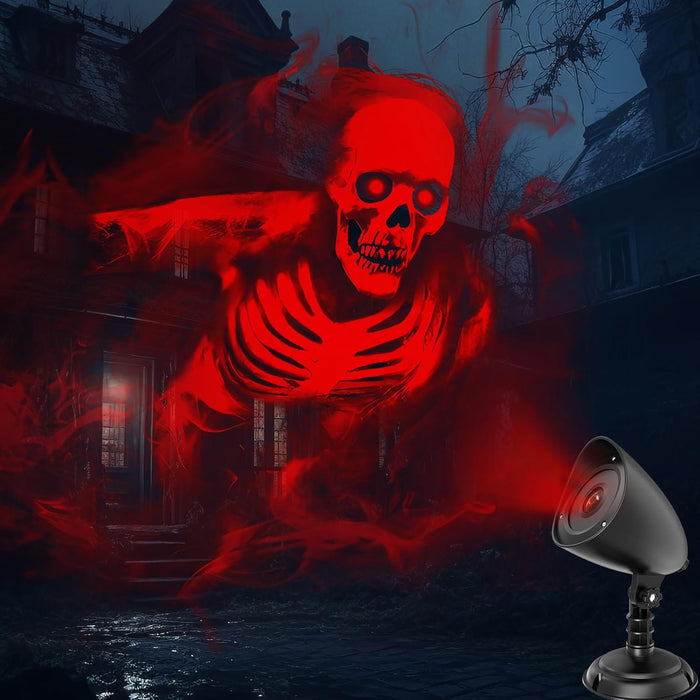 Halloween Skull Projector Light | Waterproof Outdoor Decor