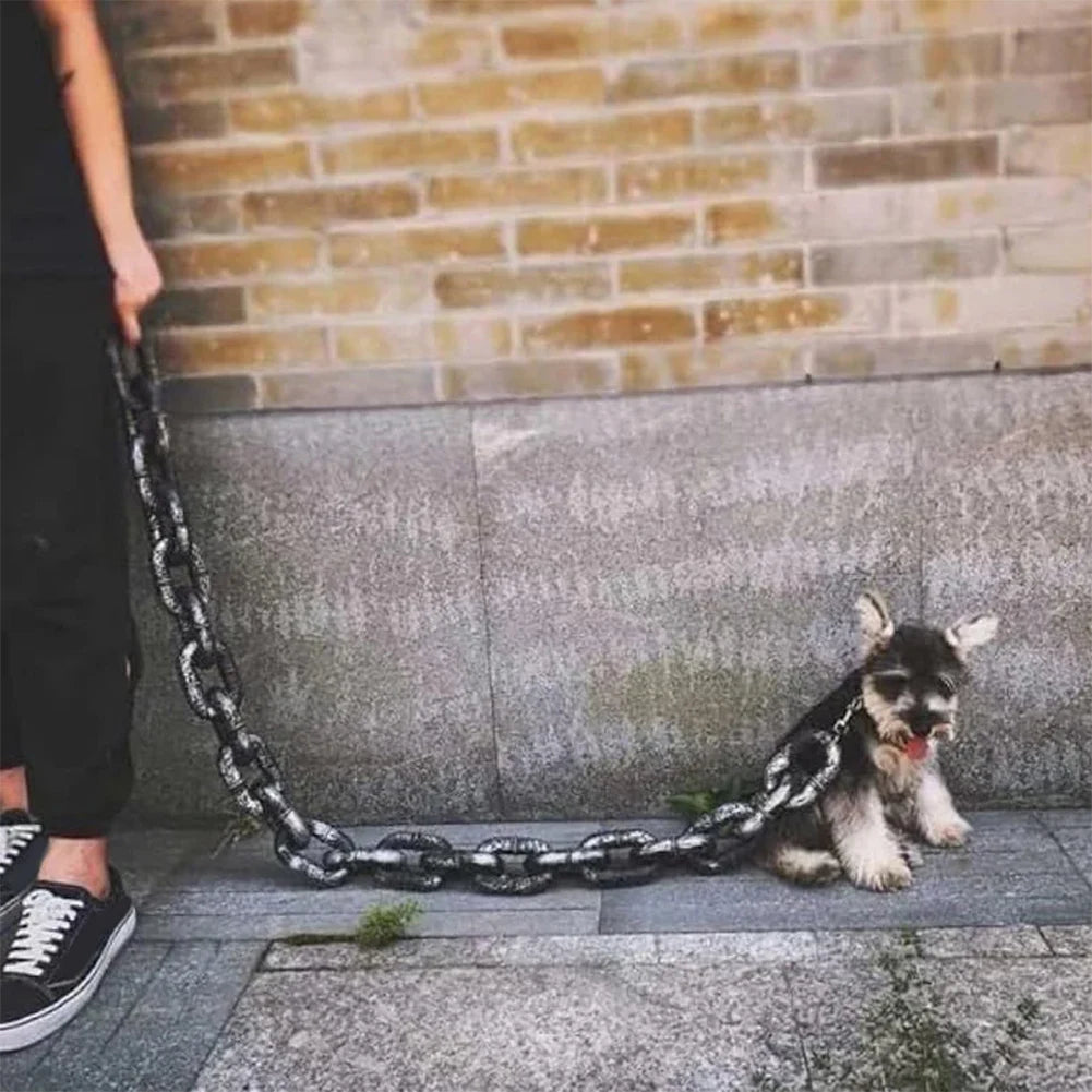 Bronze Halloween chain leash for dogs